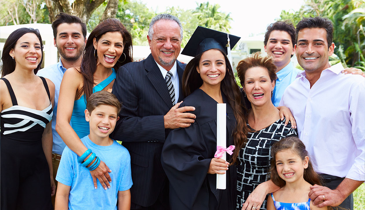 Photo of a Graduation Celebration