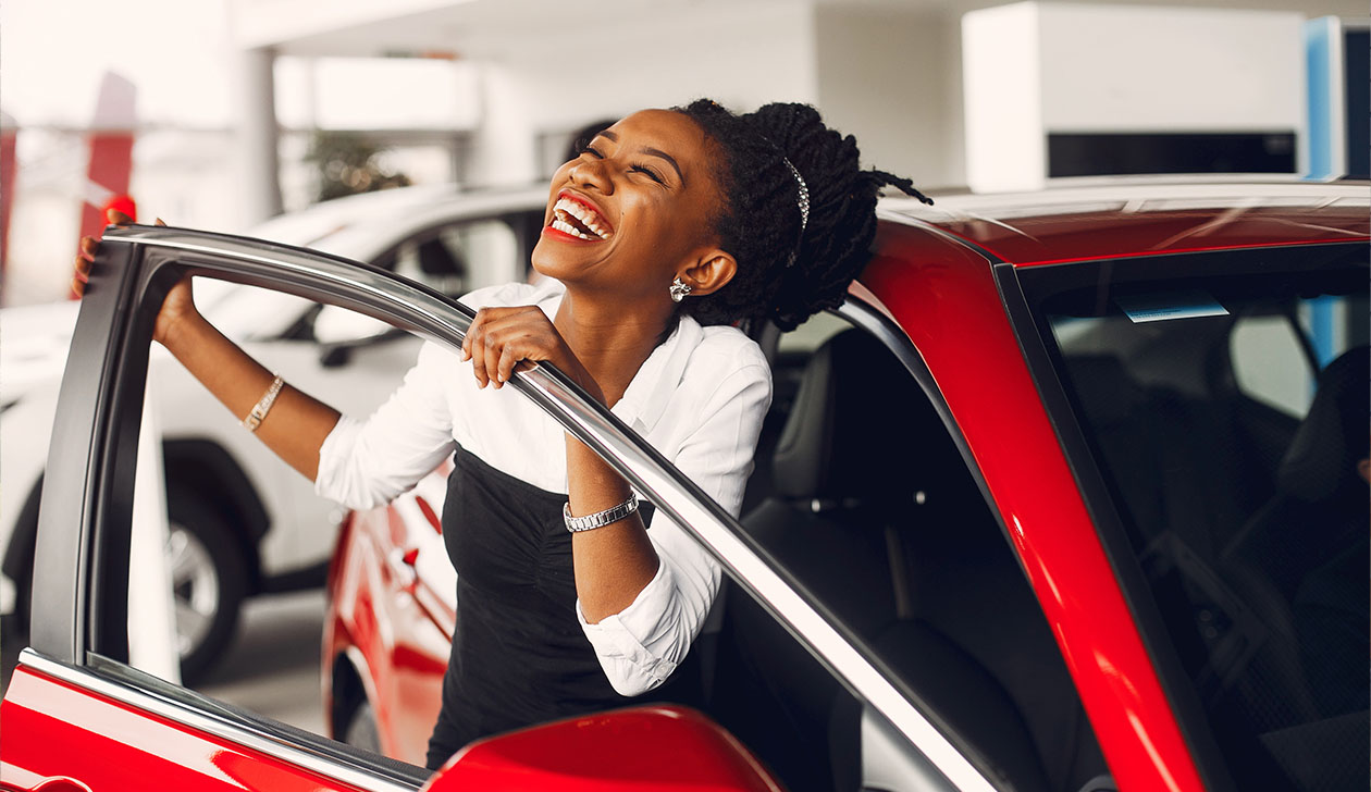 Photo of a Lady Buying Car